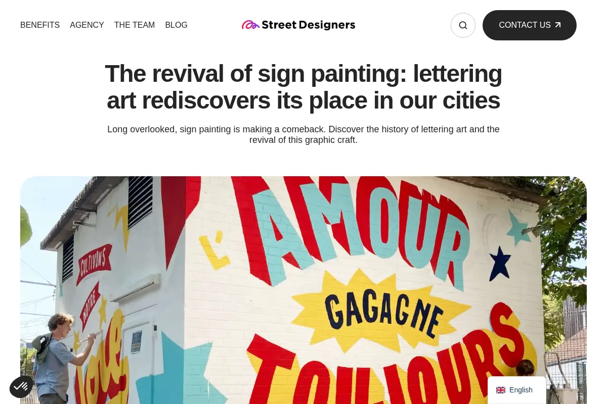 Sign painting: the revival of letter painting