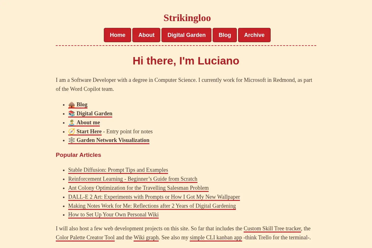 Luciano Strika's Personal Website