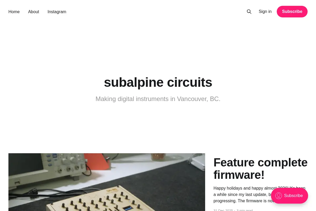 subalpine circuits
