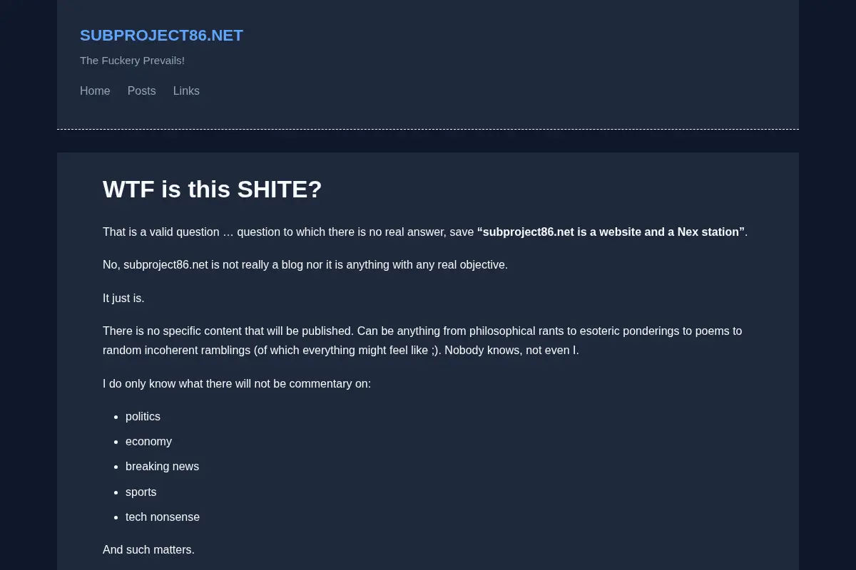 SUBPROJECT86.NET