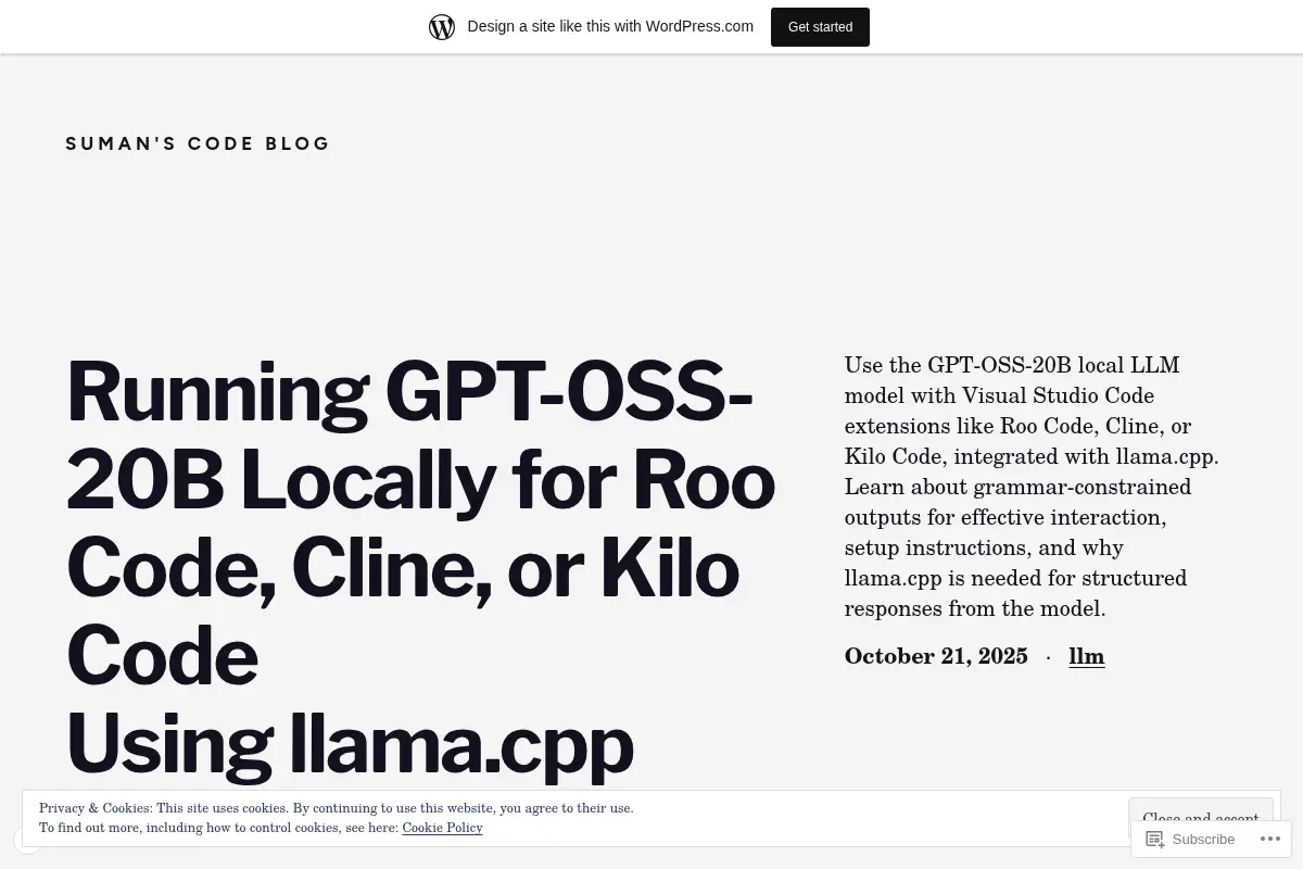 Suman's Code Blog – Code samples and tutorials from my life
