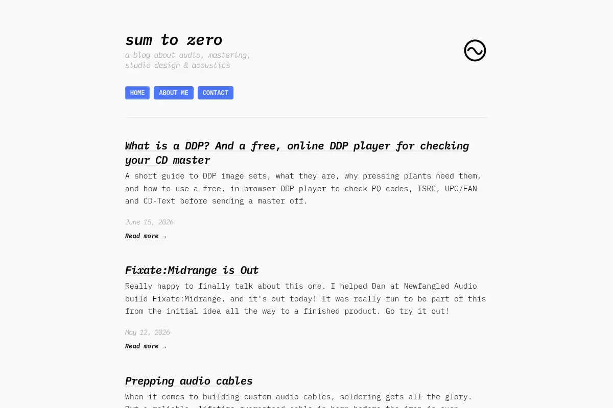 Sum to Zero