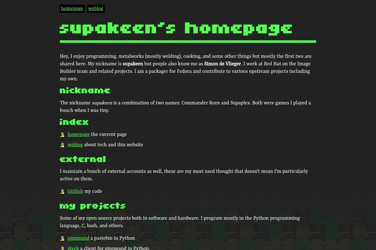 supakeen's homepage