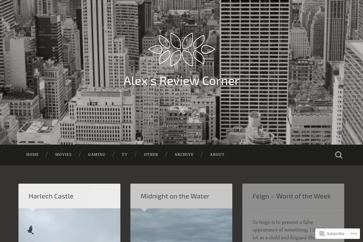 Alex's Review Corner