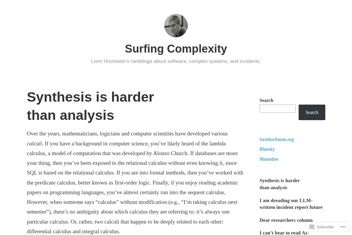 Surfing Complexity