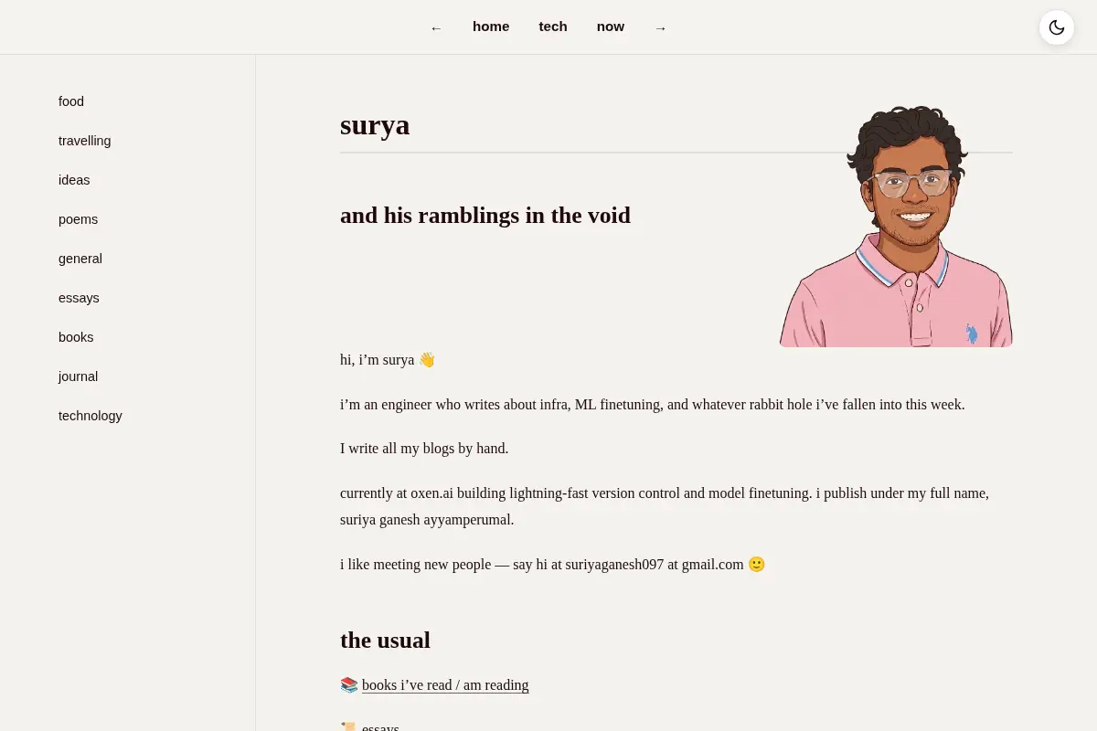 Suriya's site - Technical Writing & Life