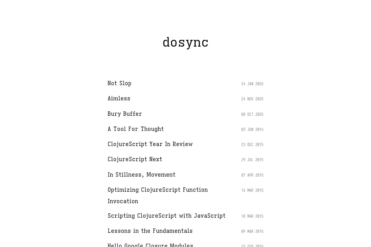 dosync