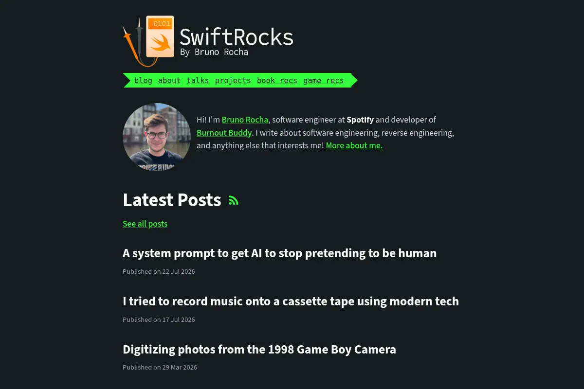 SwiftRocks - By Bruno Rocha