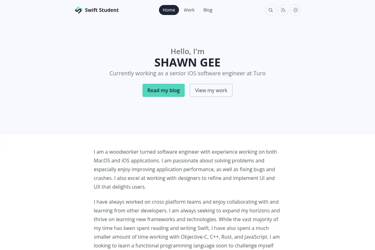 Swift Student