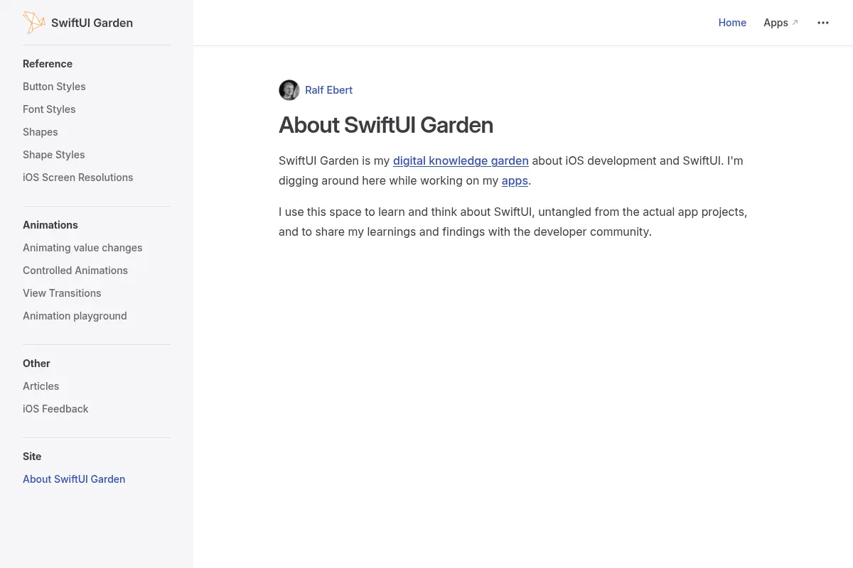 SwiftUI Garden