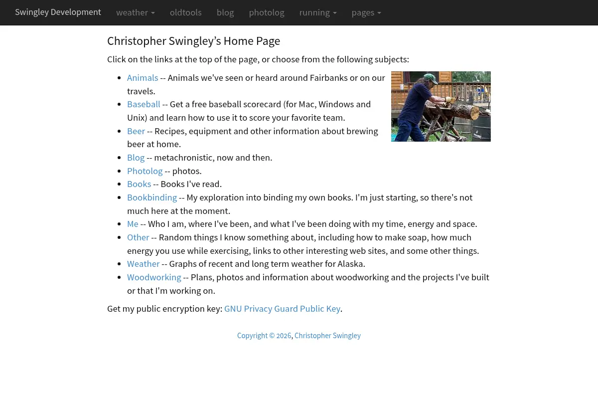 Christopher Swingley's Home Page