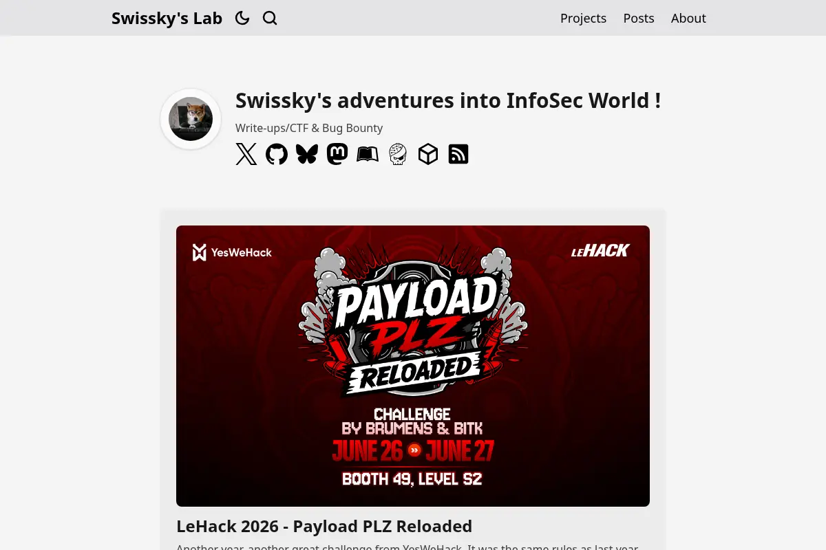 Swissky's Lab