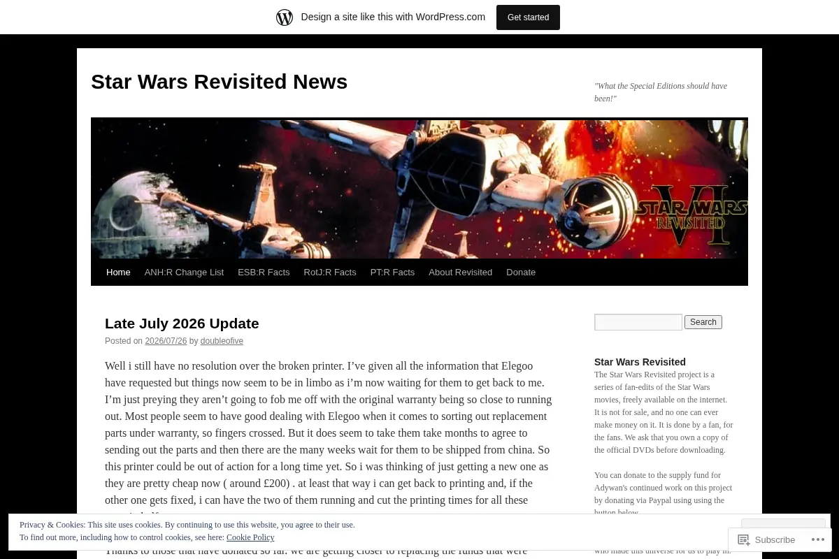 Star Wars Revisited News