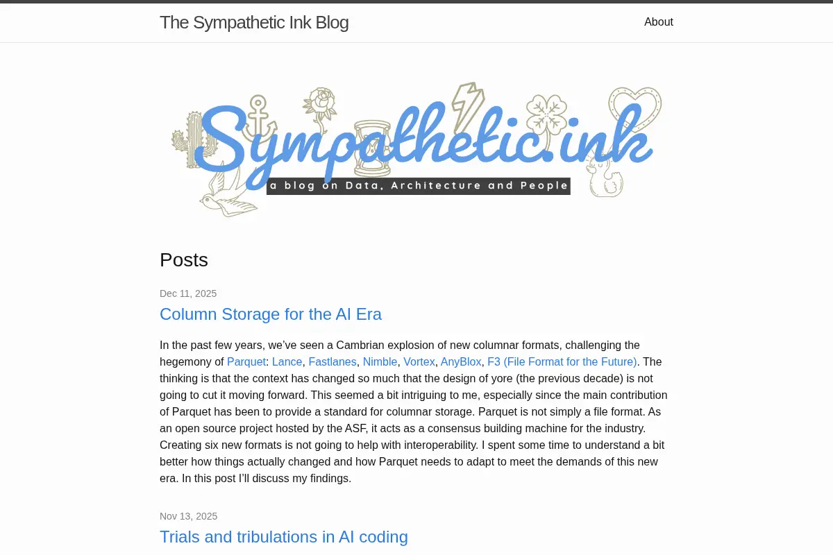 The Sympathetic Ink Blog