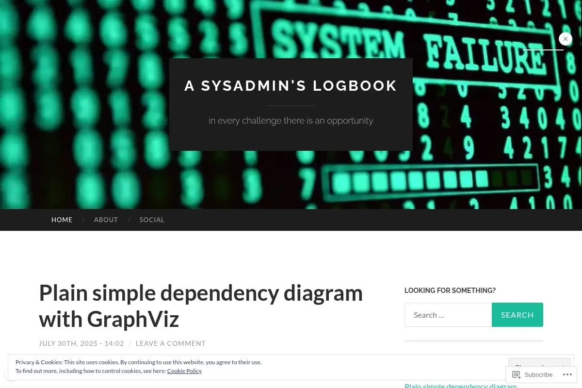 A sysadmin's logbook