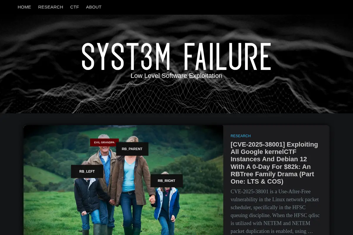 Syst3m Failure