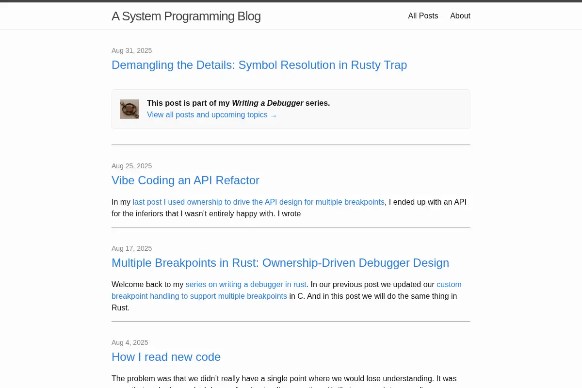 A System Programming Blog