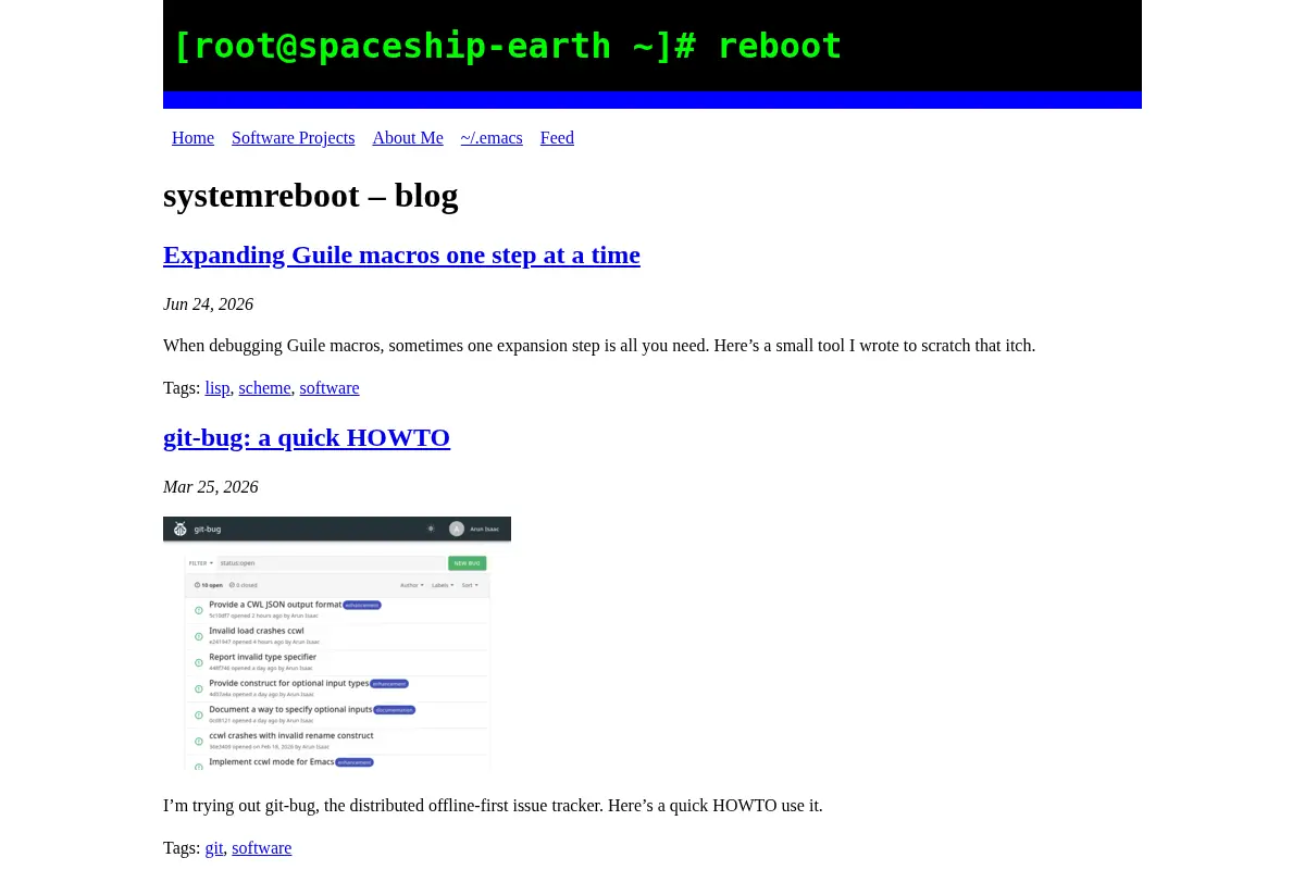 systemreboot