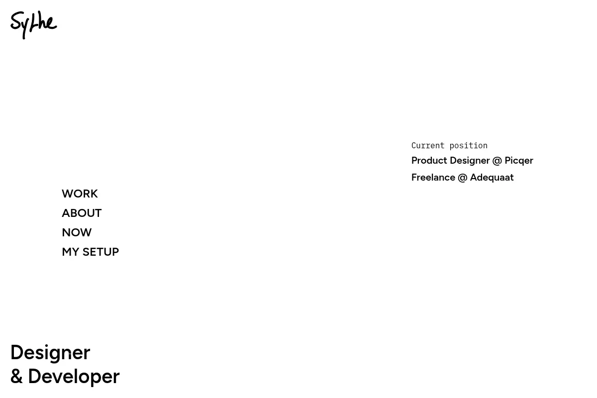 Sythe - Designer & Developer