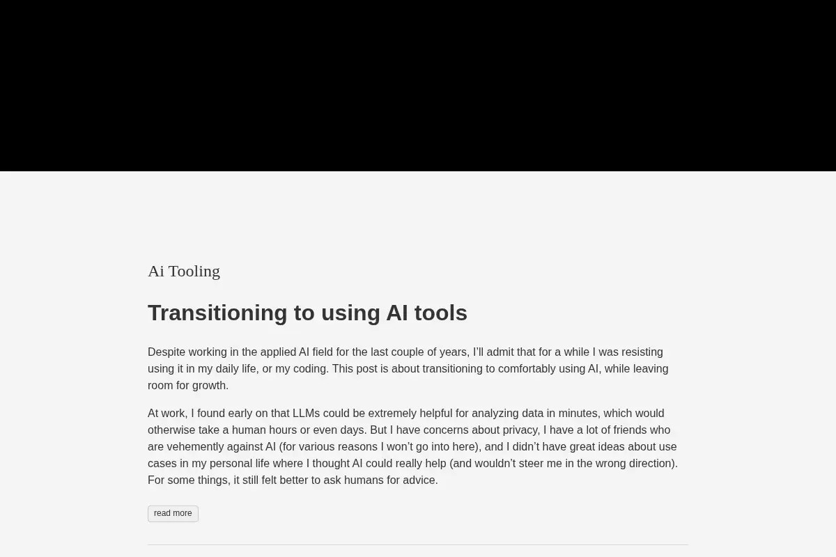 AI Tooling