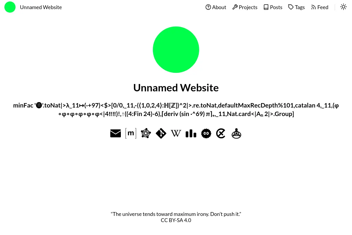 Unnamed Website