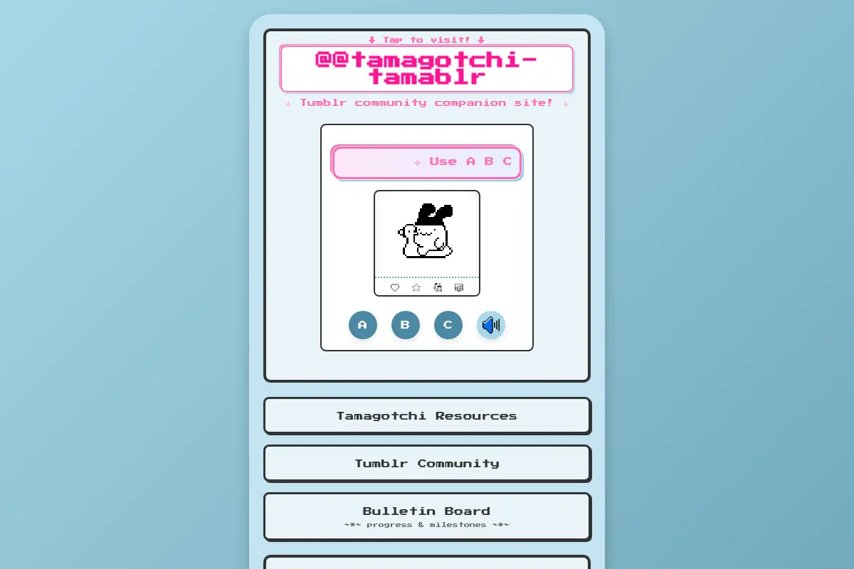 Tamablr - Tamagotchi Tumblr Community