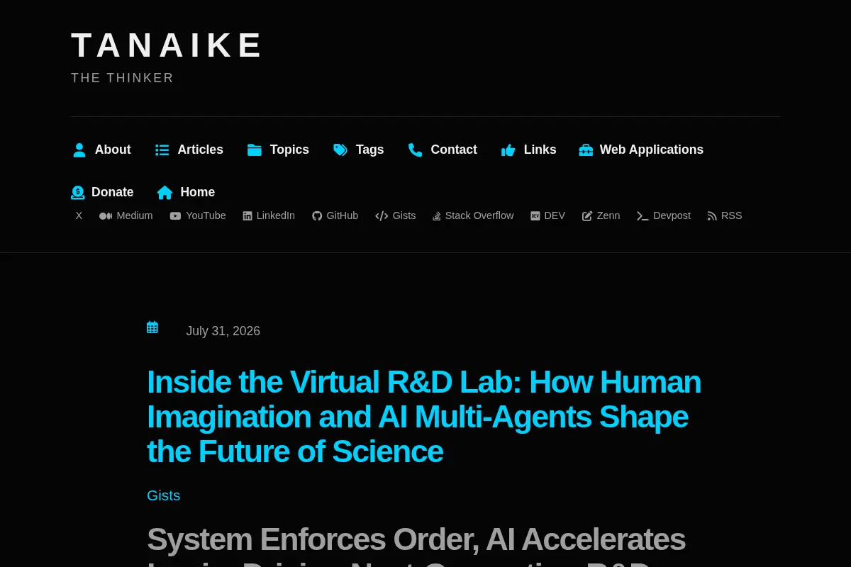 tanaike - Google Apps Script, Gemini API, and Developer Tips