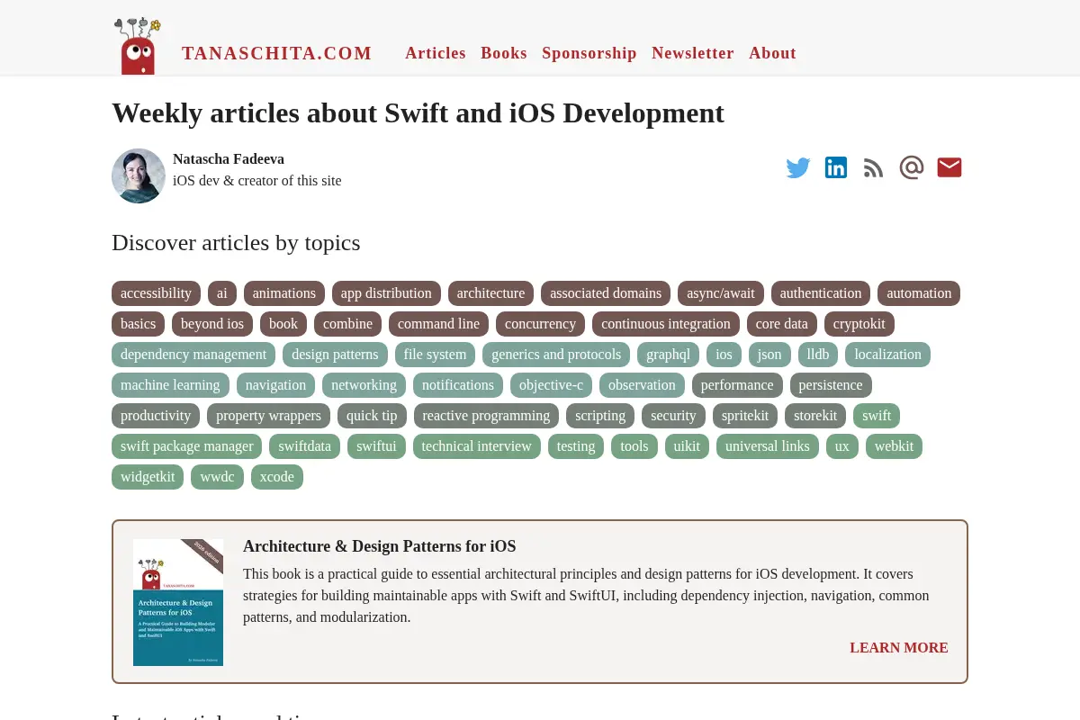 Tanaschita: Swift & iOS Development Articles