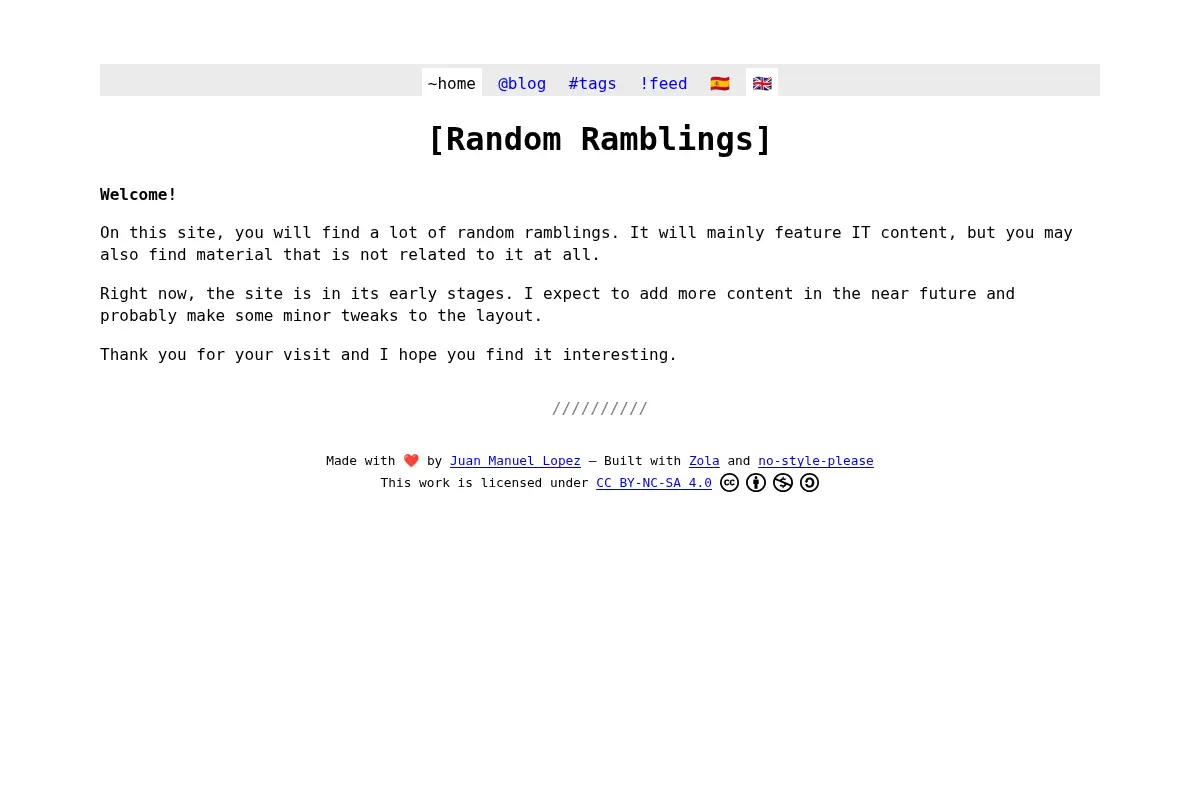 Random Ramblings