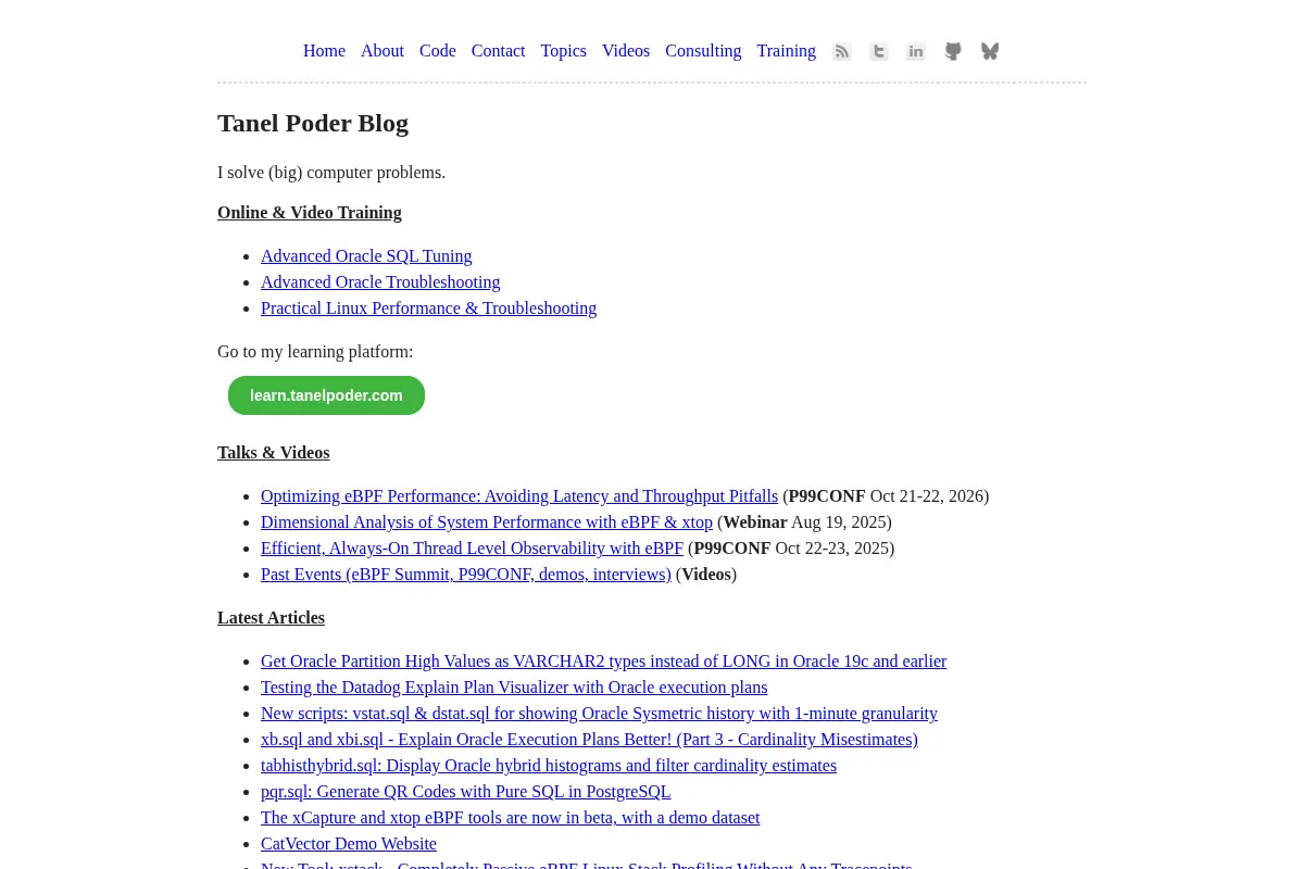 Tanel Poder Blog
