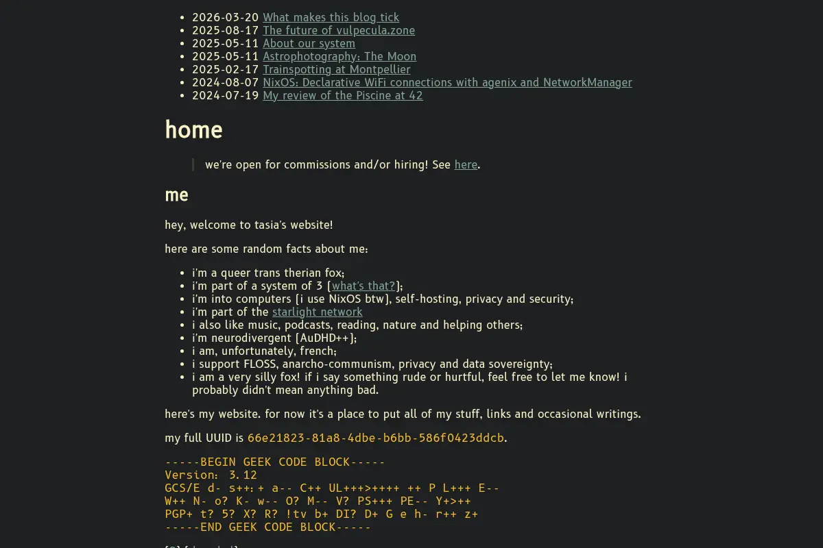 tasia's website