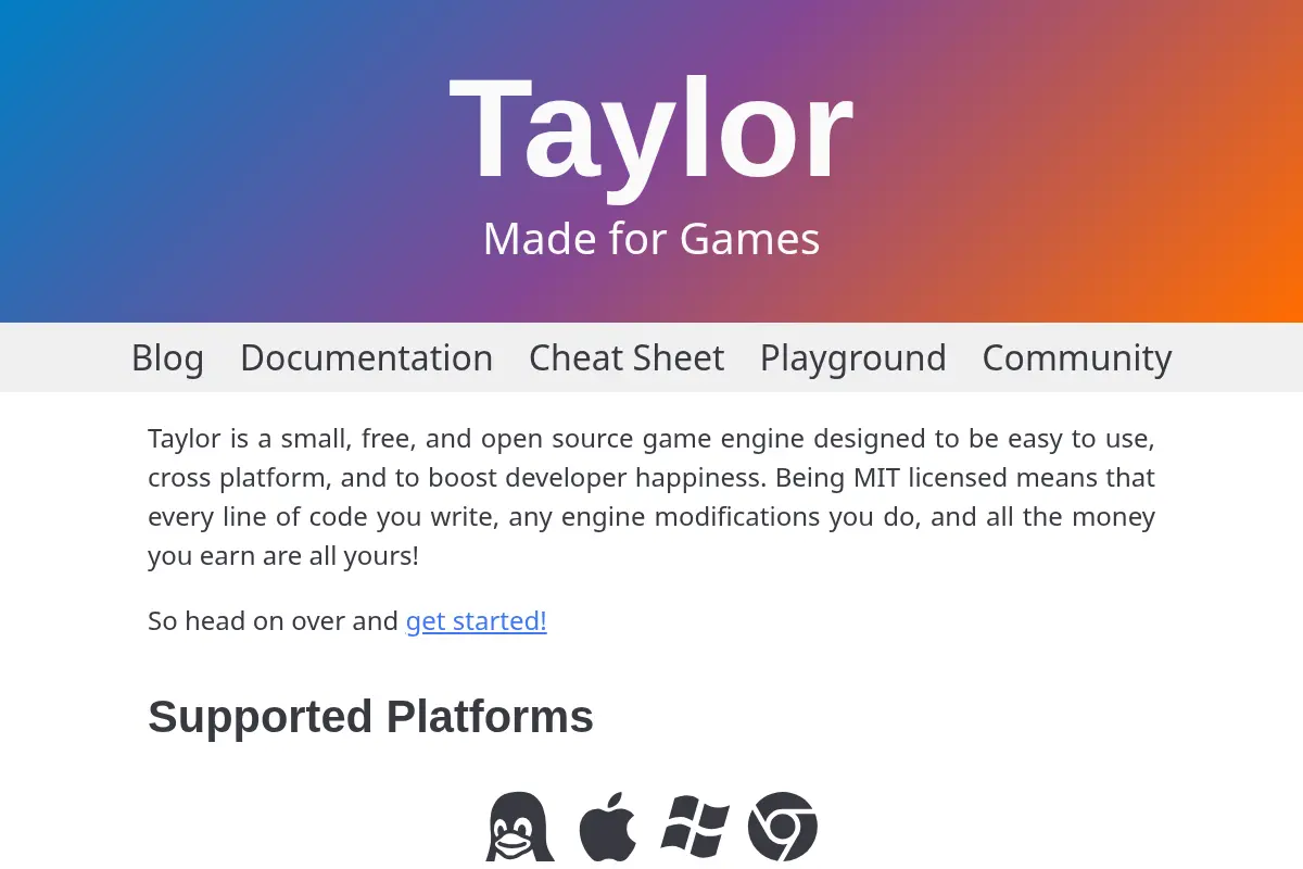 Taylor Game Engine