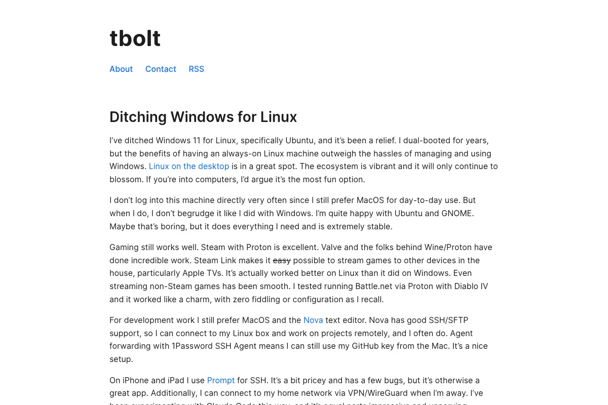 tbolt - UI Design & Programming