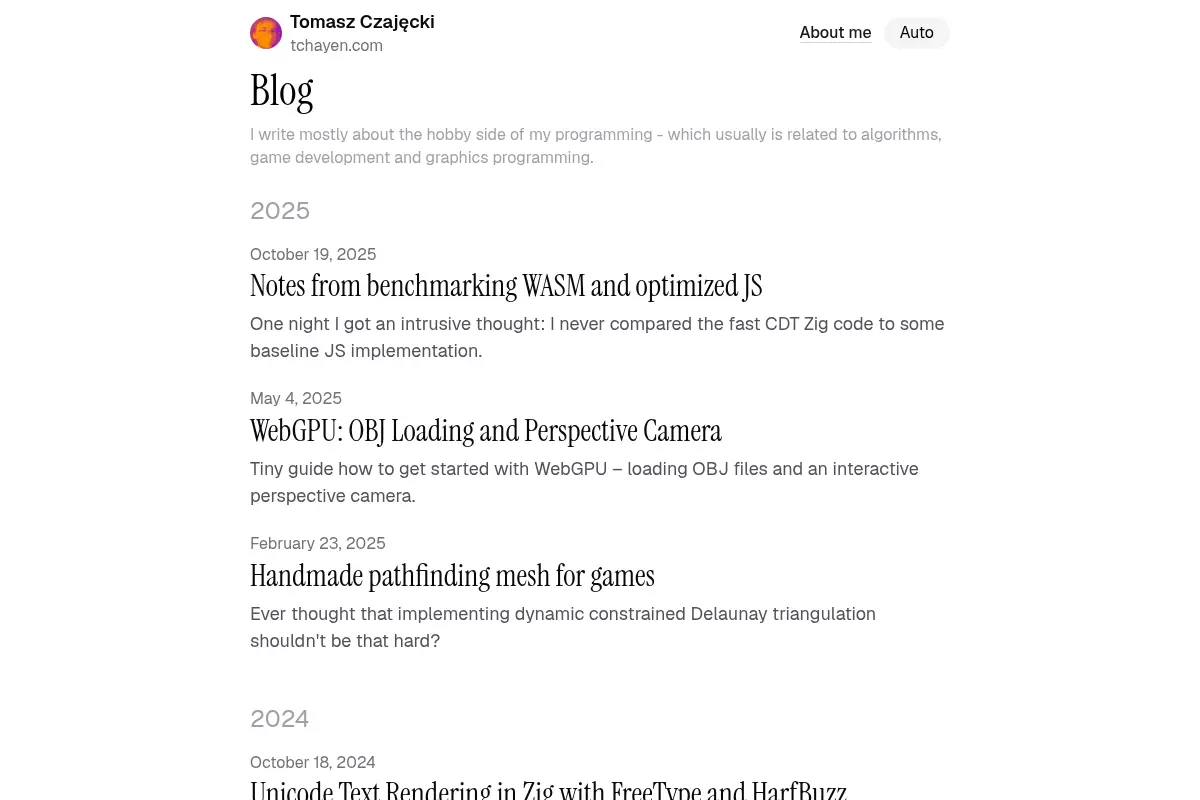 Tomek's Programming Blog
