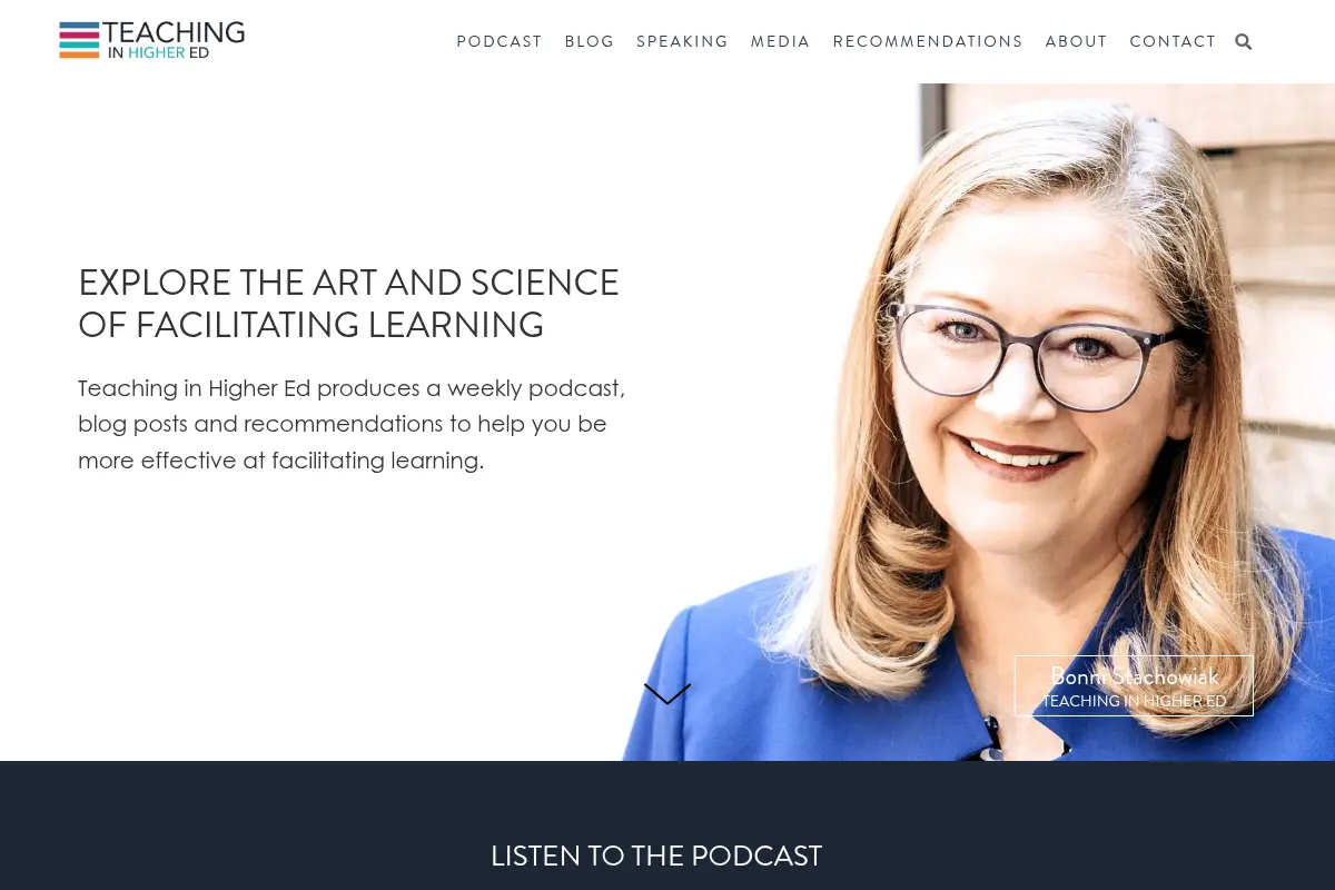 Teaching in Higher Ed with Bonni Stachowiak