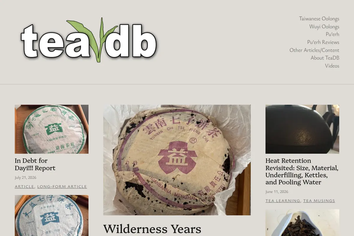 teadb – A Site about Tea.
