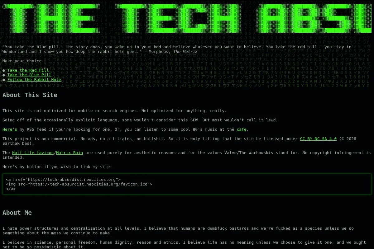 The Tech Absurdist