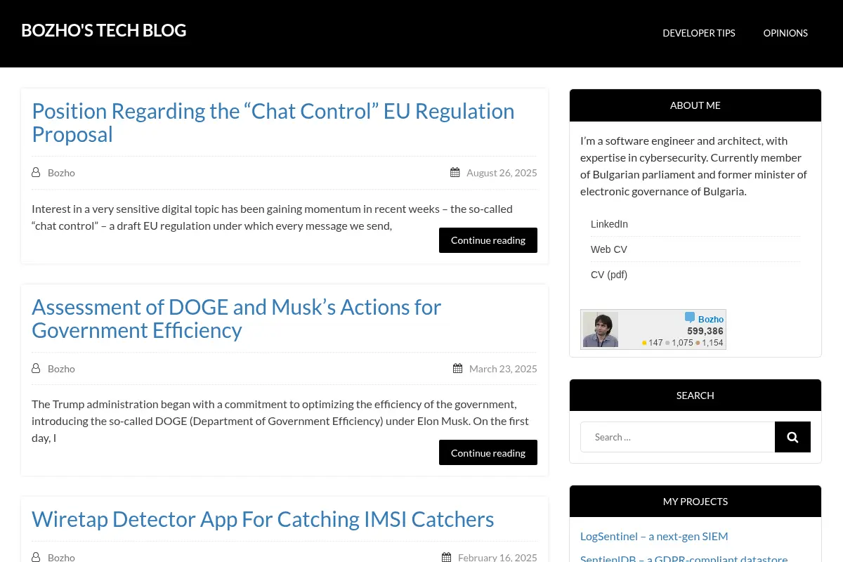 Bozho’s Tech Blog