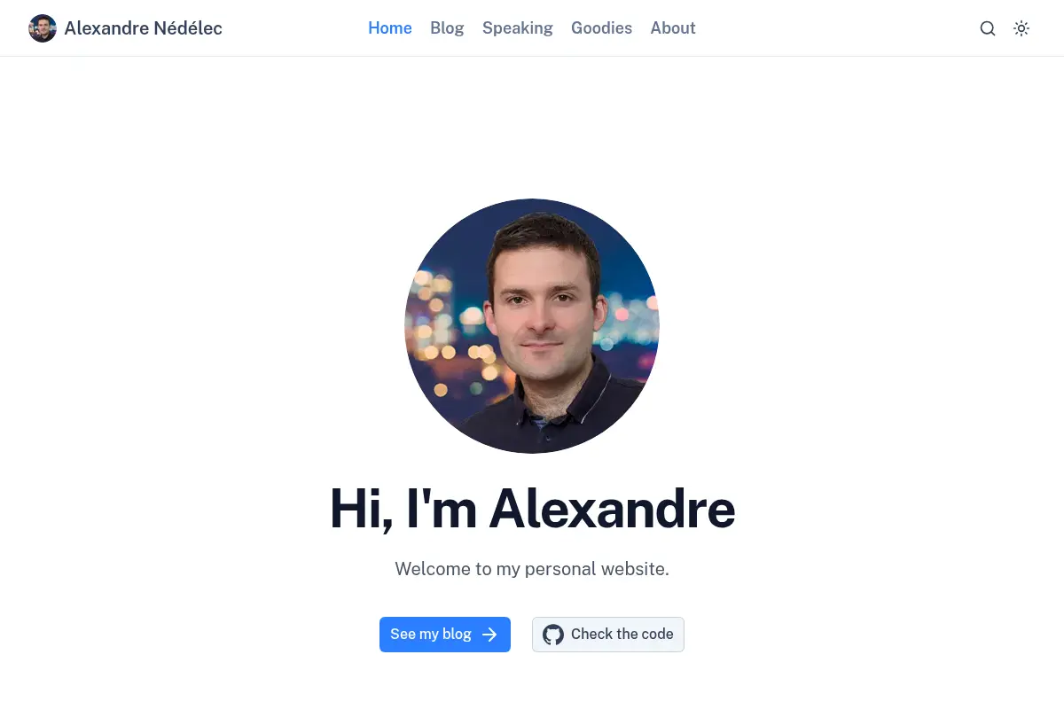 Alexandre Nédélec's personal website
