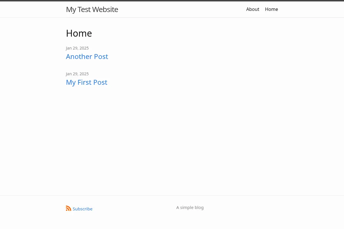 My Test Website