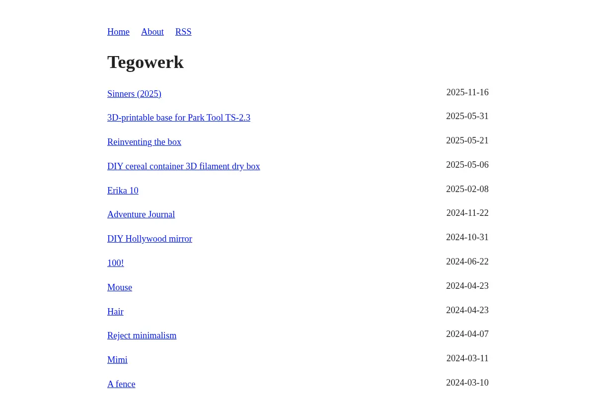 Tegowerk