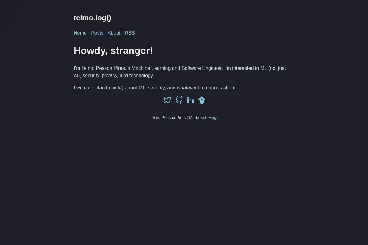 telmo.log()