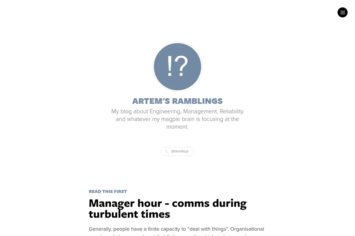 Artem's Ramblings