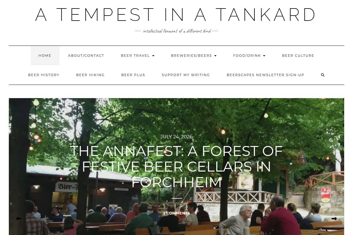 A Tempest in a Tankard • Intellectual Ferment of a Different Kind