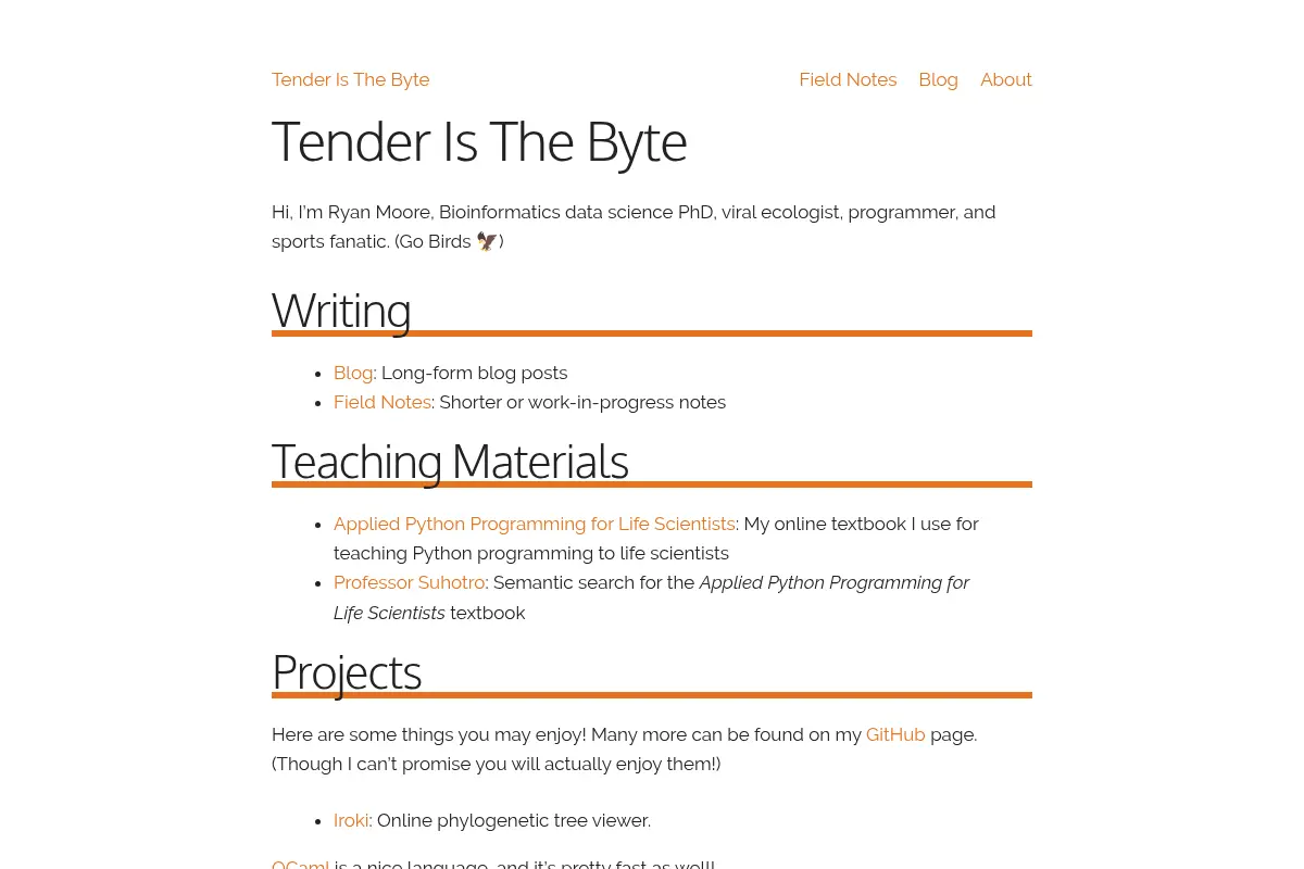 Tender Is The Byte