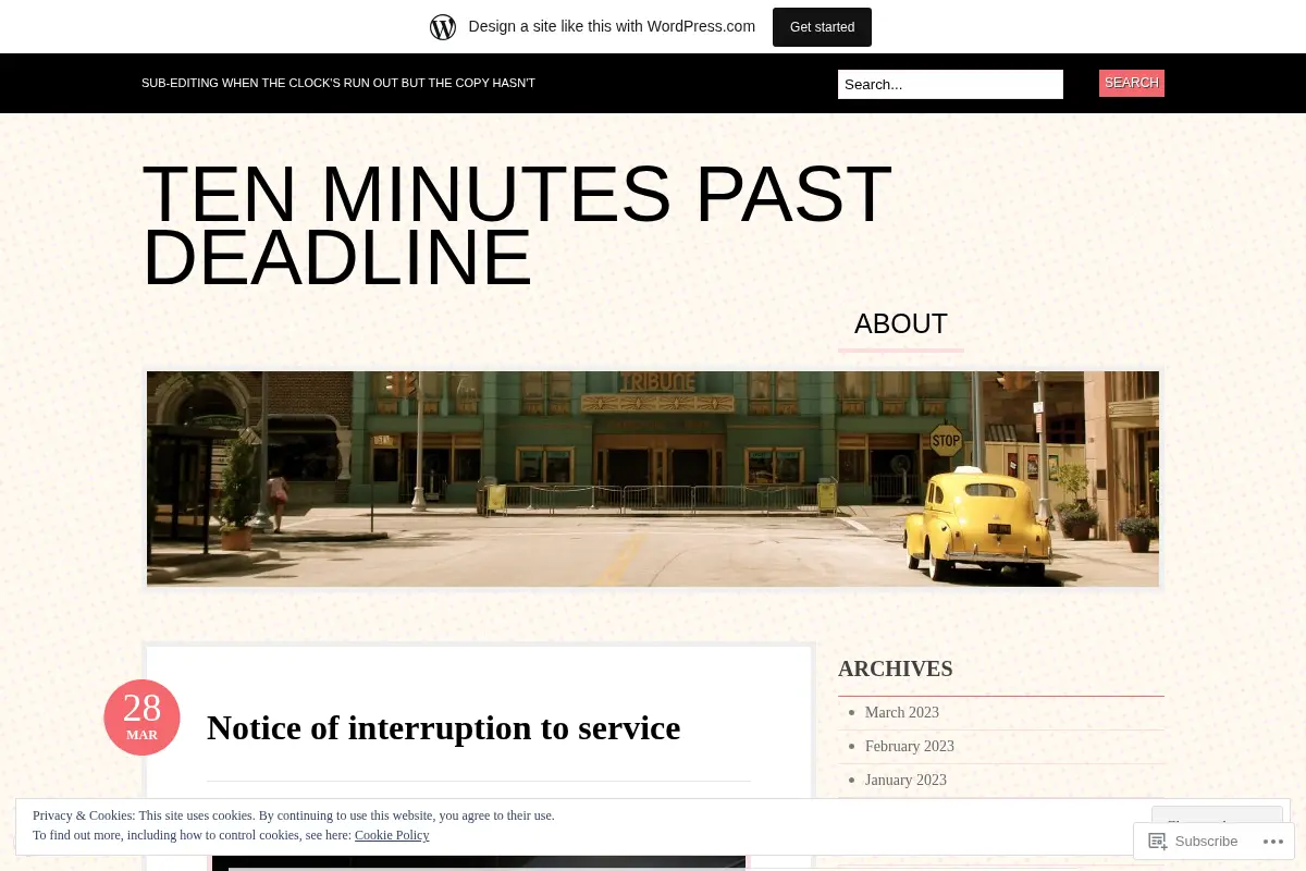 Ten minutes past deadline