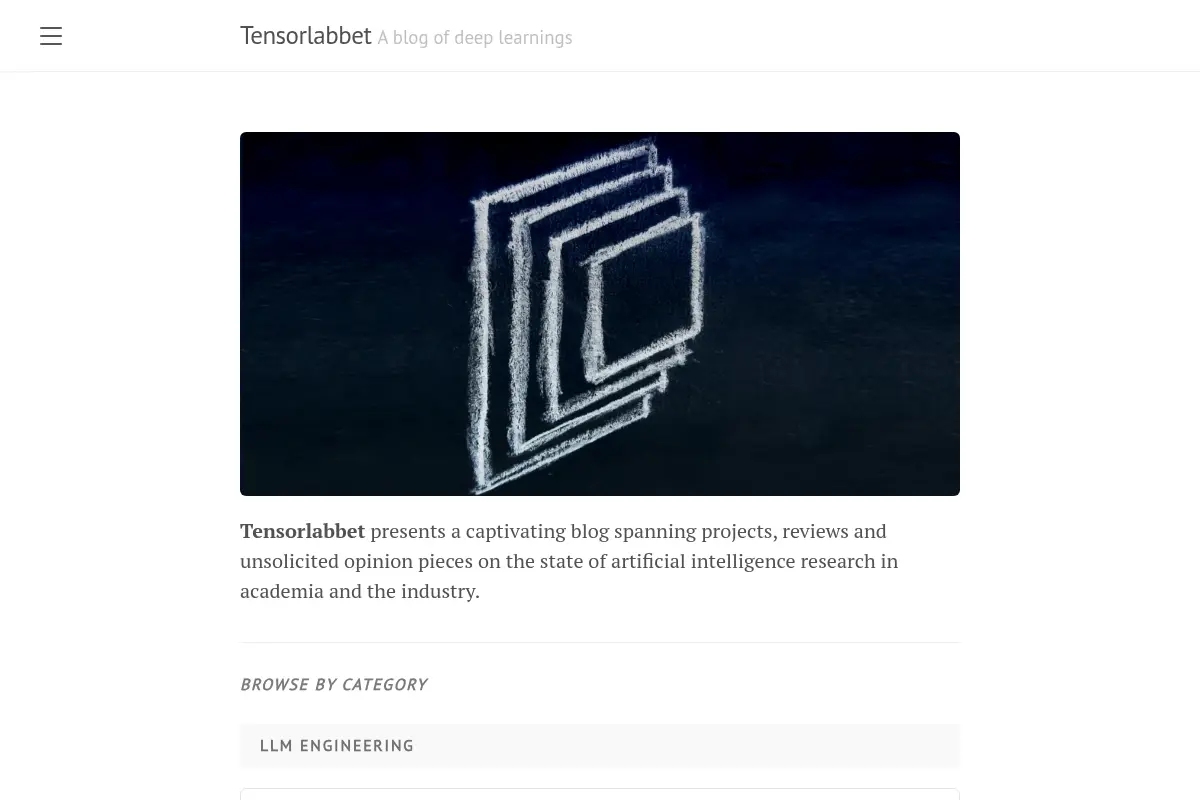 Tensorlabbet · A blog of deep learnings