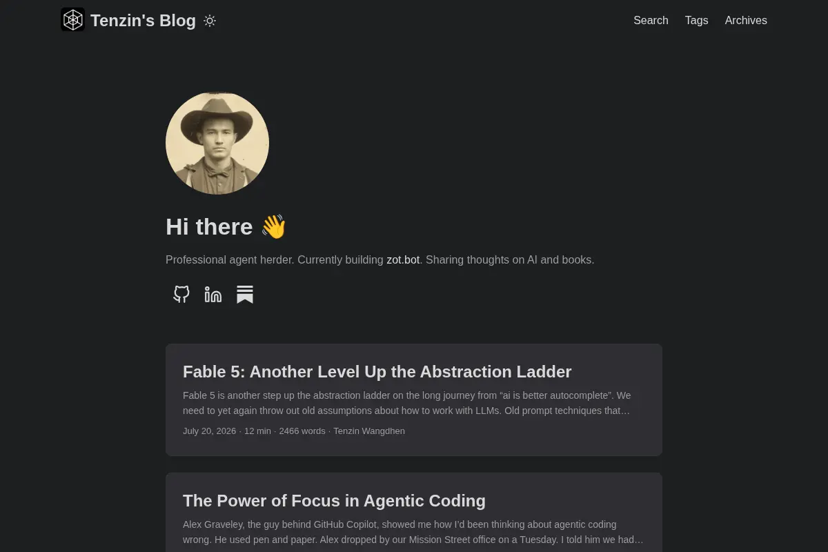 Tenzin's Blog