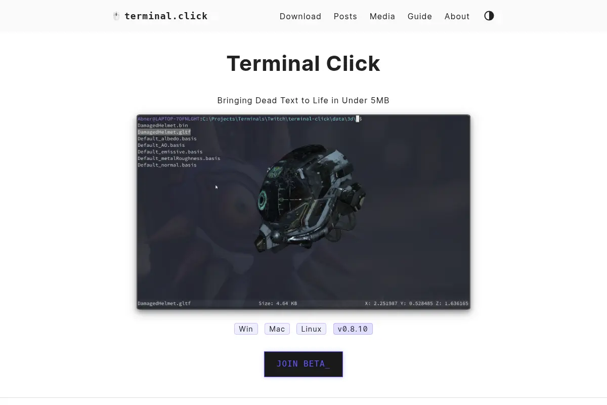 Terminal Click — Bringing Dead Text to Life in Under 5MB