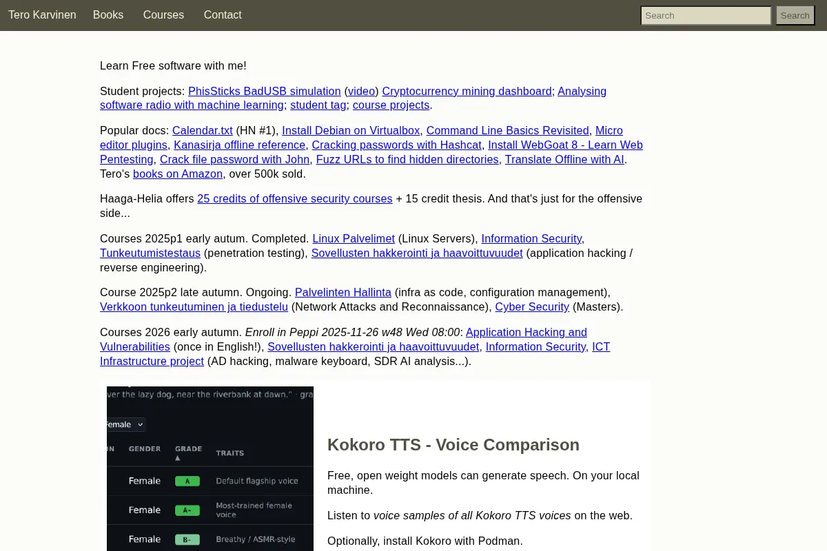 Tero Karvinen - Learn Free software with me